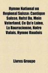 Hymne National Ou R - Livres Groupe