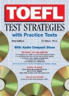 TOEFL Test Strategies with Practice Tests with Audio CDs [With Practice Tests and CD] - Eli Hinkel