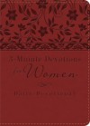 3-Minute Devotions for Women: Daily Devotional (burgundy) - Barbour Publishing Inc.