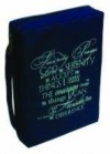 Blue Screen Printed Medium Serenity Prayer Bible/Book Cover - Christian Art Gifts