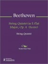 String Quintet in E-Flat Major, Op. 4 (Score) - Ludwig van Beethoven