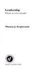 Leadership: What's In It For Schools? - Thomas J. Sergiovanni