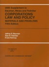 2005 Supplement To Corporations Law And Policy, Materials And Problems / Jeffrey D. Bauman, Alan R. Palmiter, Frank Partnoy - Jeffrey D. Bauman, Alan R. Palmiter, Frank Partnoy