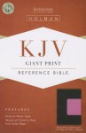 KJV Giant Print Reference Bible, Brown/Pink LeatherTouch with Magnetic Flap Indexed - Holman Bible Publisher