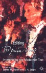 Editing Virginia Woolf: Interpreting the Modernist Text - J.H. Stape