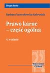 Prawo karne - część ogólna - Barbara Namysłowska-Gabrysiak