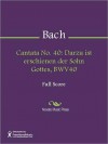 Cantata No. 40: Darzu ist erschienen der Sohn Gottes, BWV40 - Johann Sebastian Bach