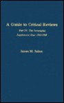 A Guide to Critical Reviews, Part IV, Supplement I: The Screenplay: 1963-1980 - James M. Salem