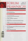 Forum prawnicze. Numer 1. - Małgorzata Korzycka Iwanow, Franciszek Longchamps De Berier, Bolesław Banaszkiewicz, Roman Kwiecień, Ewa Kabza, Giaro Tomasz, Lech Morawski