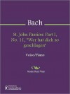 St. John Passion: Part I, No. 11, "Wer hat dich so geschlagen" - Johann Sebastian Bach