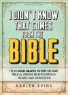 I Didn't Know That Comes From the Bible: From Sour Grapes to Feet of Clay, Biblical Origins Behind Everyday Words and Expressions - Karlen Evins