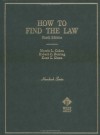 How to Find the Law (Hornbook Series Student Edition) - Morris L. Cohen, Kent C. Olson, Robert C. Berring