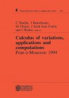 Calculus of Variations, Applications and Computations - C Bandle, Michel Chipot, J. Saint Jean Paulin