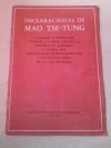 Declaraciones de Mao Tse Tung: Llamado a todos los pueblos a unirse contra la política de agresión y guerra del imperialismo norteamericano y en salvaguardia de la paz mundial - Mao Tse-tung