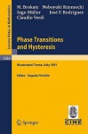 Phase Transitions And Hysteresis - Martin Brokate