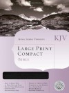 KJV Large Print Compact Bible, Black Bonded Leather - Holman Bible Publisher