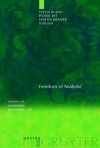 Freedom of Analysis? - Sylvia Blaho, Patrik Bye, Martin Kramer