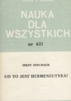 Co to jest hermeneutyka? - Jerzy Stelmach