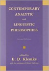 Contemporary Analytic and Linguistic Philosophies - E.D. Klemke, Heimir Geirsson