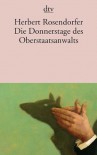 Die Donnerstage des Oberstaatsanwalts - Herbert Rosendorfer