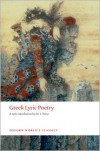 Greek Lyric Poetry - M. L. West (Translator)