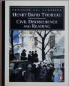 Civil Disobedience and Reading - Henry David Thoreau, Michael Meyer