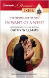 In Want of a Wife? - Cathy Williams