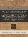 The Law of Freedom in a Platform: Or, True Magistracy Restored Humbly Presented to Oliver Cromwel, General of the Common-Wealths Army in England. and - Gerrard Winstanley