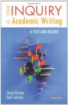 From Inquiry to Academic Writing: A Text and Reader - Stuart Greene, April Lidinsky