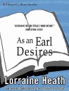 As an Earl Desires (eBook) - Lorraine Heath