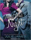 About That Night (FBI/US Attorney Series #3) - Julie James,  Narrated by Karen White