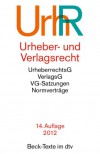 Urheber- und Verlagsrecht 14. Auflage - Beck-Texte