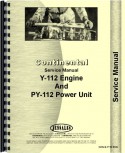 Continental Engines Y112 Engine Service Manual - Jensales Ag Products