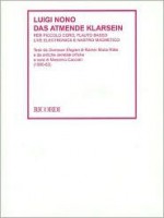 Das Atmende Klarsein (1980-83): Score with Instructional DVD - Luigi Nono, Massimo Cassiari