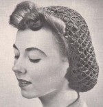 Fishnet Snood Hat Cap Vintage Crochet Pattern EBook Download - The Crochet Kid