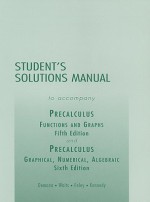 Precalculus: Functions And Graphs/ Graphical, Numerical, Algebraic - Franklin D. Demana, Bert K. Waits, Gregory D. Foley