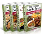 Best Asian Recipes from Mama Li's Kitchen BookSet - 4 books in 1: Chinese Take-Out Recipes (Vol 1); Wok (Vol 2); Asian Vegetarian and Vegan Recipes (Vol 3); Egg Roll, Spring Roll and Dumpling (Vol 4) - Sarah Spencer