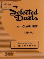 Selected Duets for Clarinet: Volume 2 - Advanced - H. Voxman