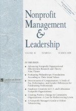 Nonprofit Management & Leadership, Volume 18, Number 4 - Roger A. Lohmann, Kathleen Mills, Avner Ben-Ner