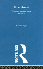 Tatar Manual - Nicholas Poppe, Thomas A. Sebeok