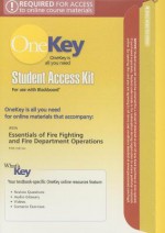 One Key Blackboard, Student Access Kit, Essentials Of Fire Fighting And Fire Department Operations - IFSTA