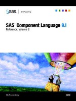 SAS Component Language 9.1: Reference, 2-Volume Set - SAS Institute, SAS Institute