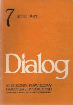 Dialog, nr 7 / lipiec 1972 - Jerzy Janicki, Edward Żebrowski, David Mercer, Redakcja miesięcznika Dialog