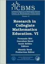 Research in Collegiate Mathematics Education VI (Cbms Issues in Mathematics Education) (Cbms Issues in Mathematics Education) - Fernando Hitt