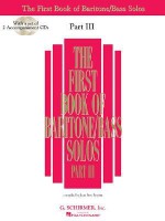 The First Book of Baritone/Bass Solos, Part III [With 2 CDs] - Joan Frey Boytim