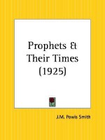 Prophets and Their Times - J.M. Smith