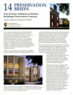 New Exterior Additions To Historic Buildings: Preservation Concerns: Preservation Concerns - Anne E. Grimmer, Anne E. Grimmer