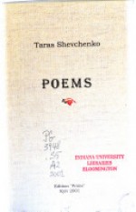 Poems - Taras Shevchenko, Taras Shevchenko