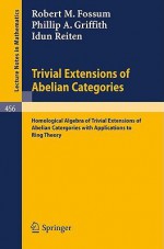 Trivial Extensions Of Abelian Categories: Homological Algebra Of Trivial Extensions Of Abelian Catergories With Applications To Ring Theory (Lecture Notes In Mathematics) - Idun Reiten, P.A. Griffith, I. Reiten, R. M. Fossum