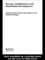 Europe, Globalization and Sustainable Development - John Barry, Brian Baxter, Richard Dunphy